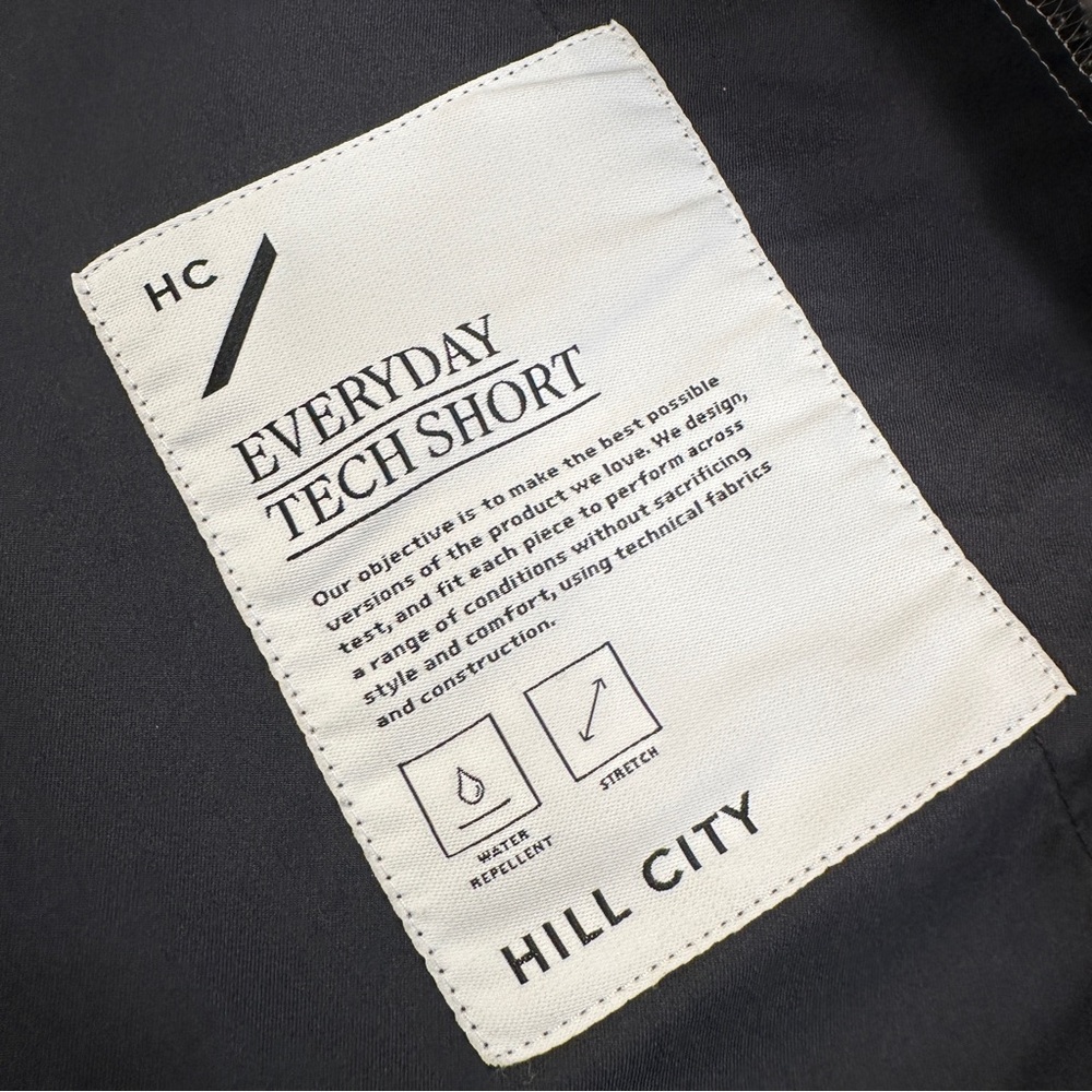 Hill City Men’s Everyday Tech Short 33 Chrome Grey - Picture 3 of 6